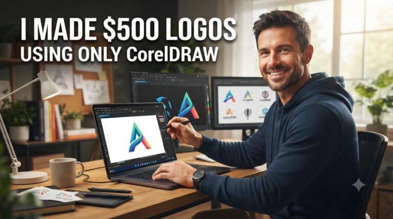 I Made $500 Logos Using ONLY CorelDRAW