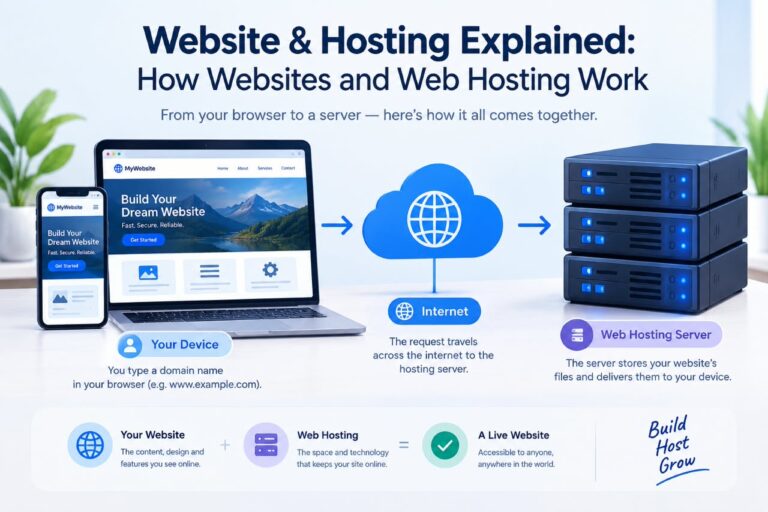 Website & Hosting Explained: How Websites and Web Hosting Work
