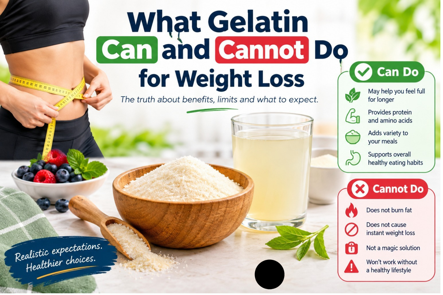 What Gelatin Can and Cannot Do for Weight Loss