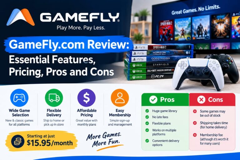 GameFly.com Review: Essential Features, Pricing, Pros and Cons 2026