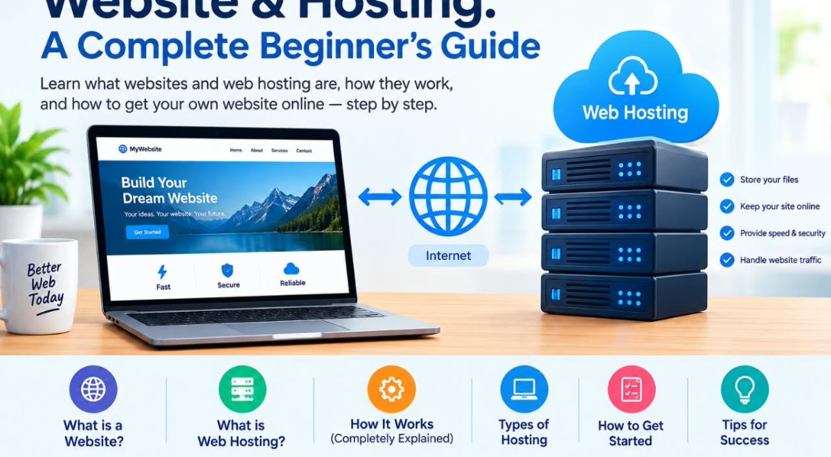 Website & Hosting: A Complete Beginner’s Guide