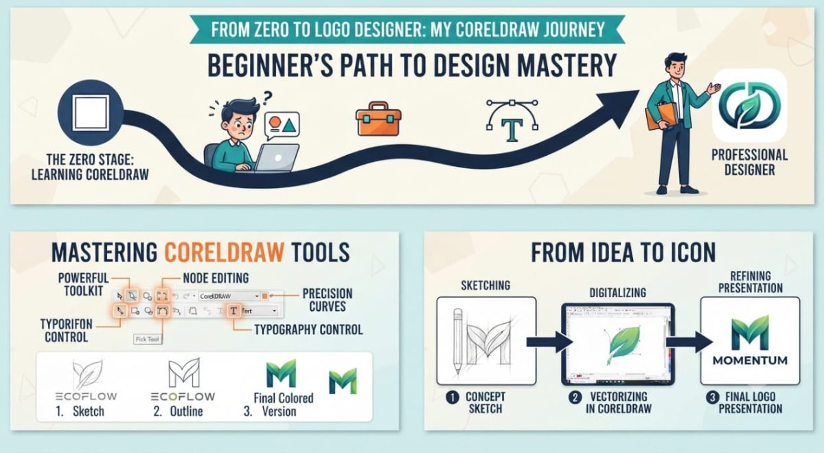 From Zero to Logo Designer: My CorelDRAW Journey