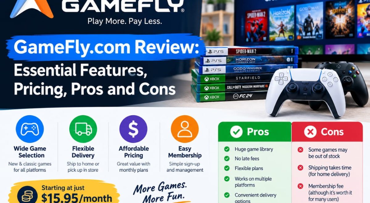 GameFly.com Review: Essential Features, Pricing, Pros and Cons 2026